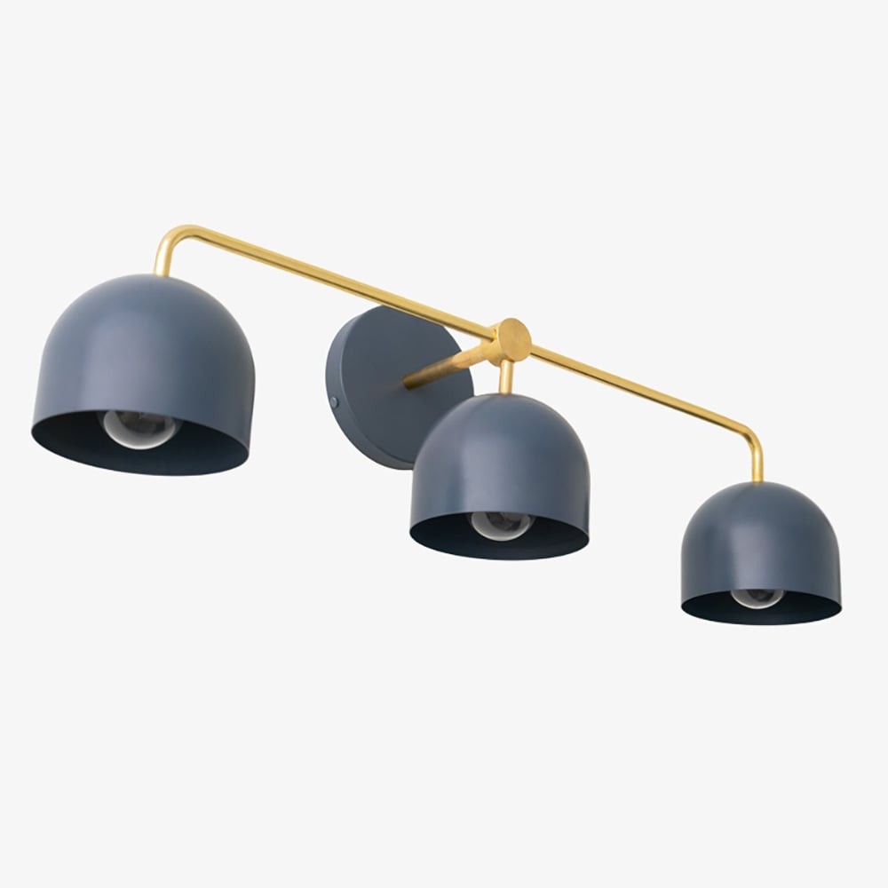 Metio Dome Farmhouse Vanity Wall Lamp - Colorful Dome Wall Sconce for Dressing Room K1596