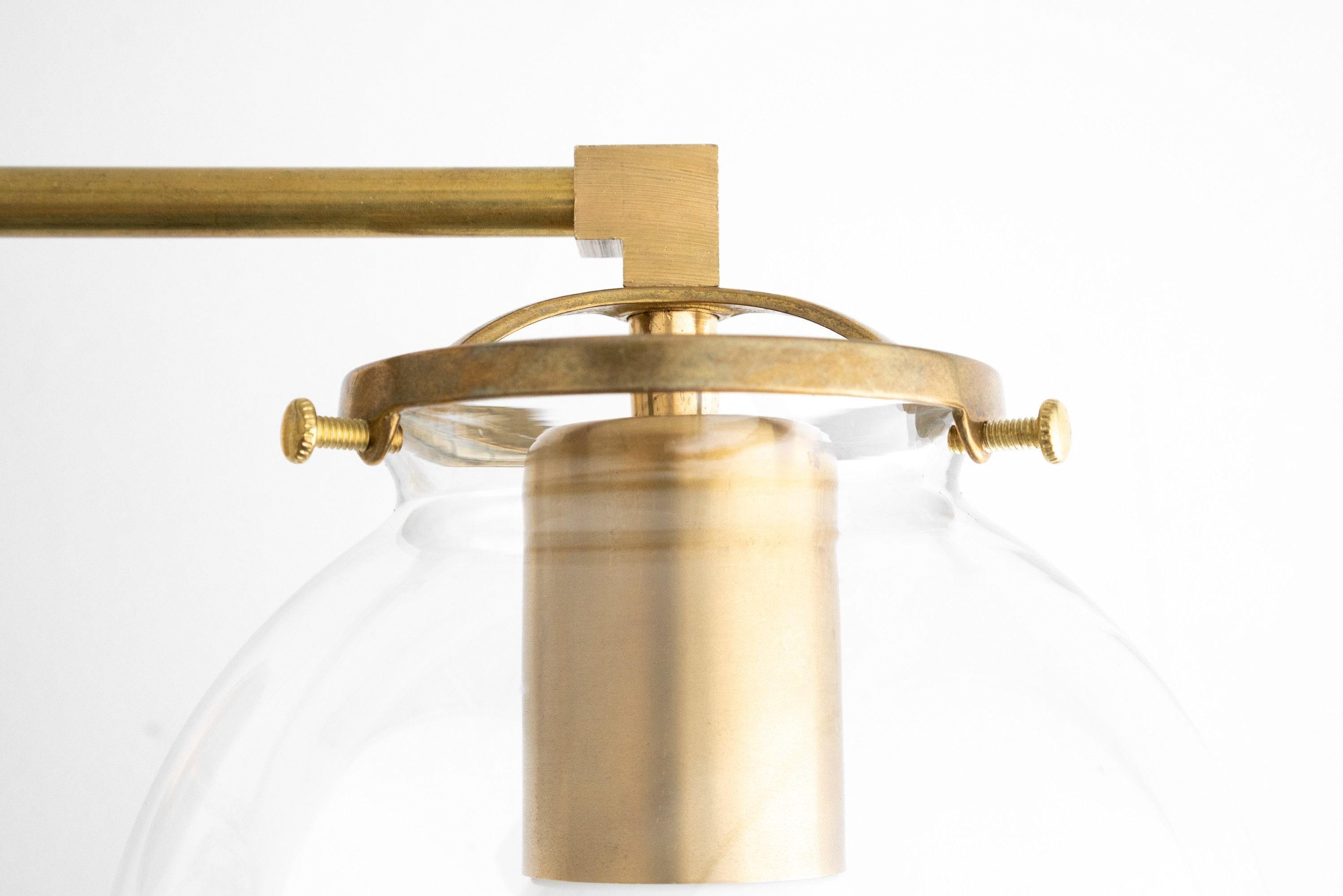 Glorica Glass 3 Shade Globe Vanity Light - Soft Bathroom Light Fixture K1453