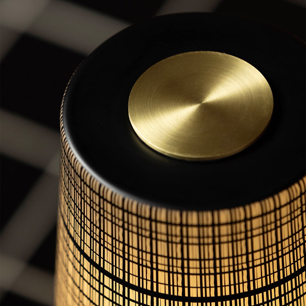 Devon Black Table Lamp (Built-in Battery) D709