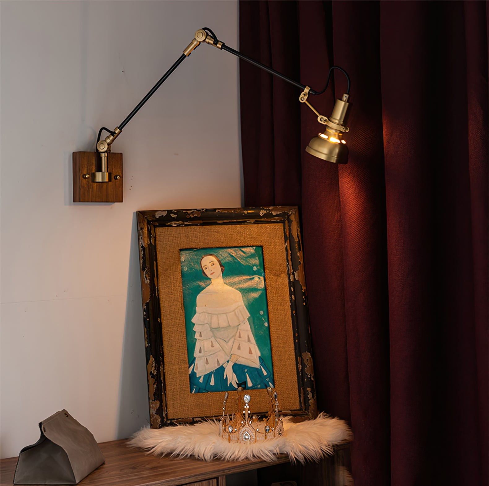 Kane Swing Arm Wall Lamp K1037