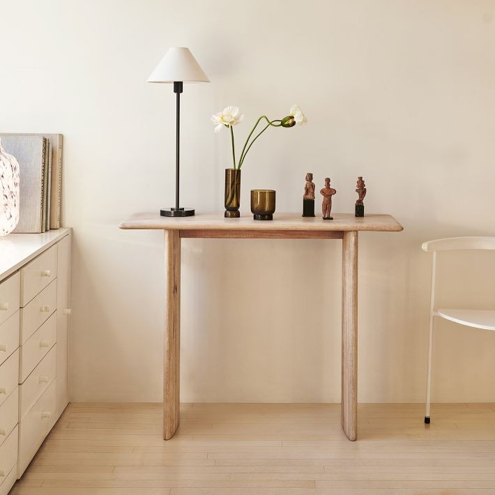 Diora Table & Floor Lamp - Linen Shade Modern Linear Style Sophisticated Accent K1168