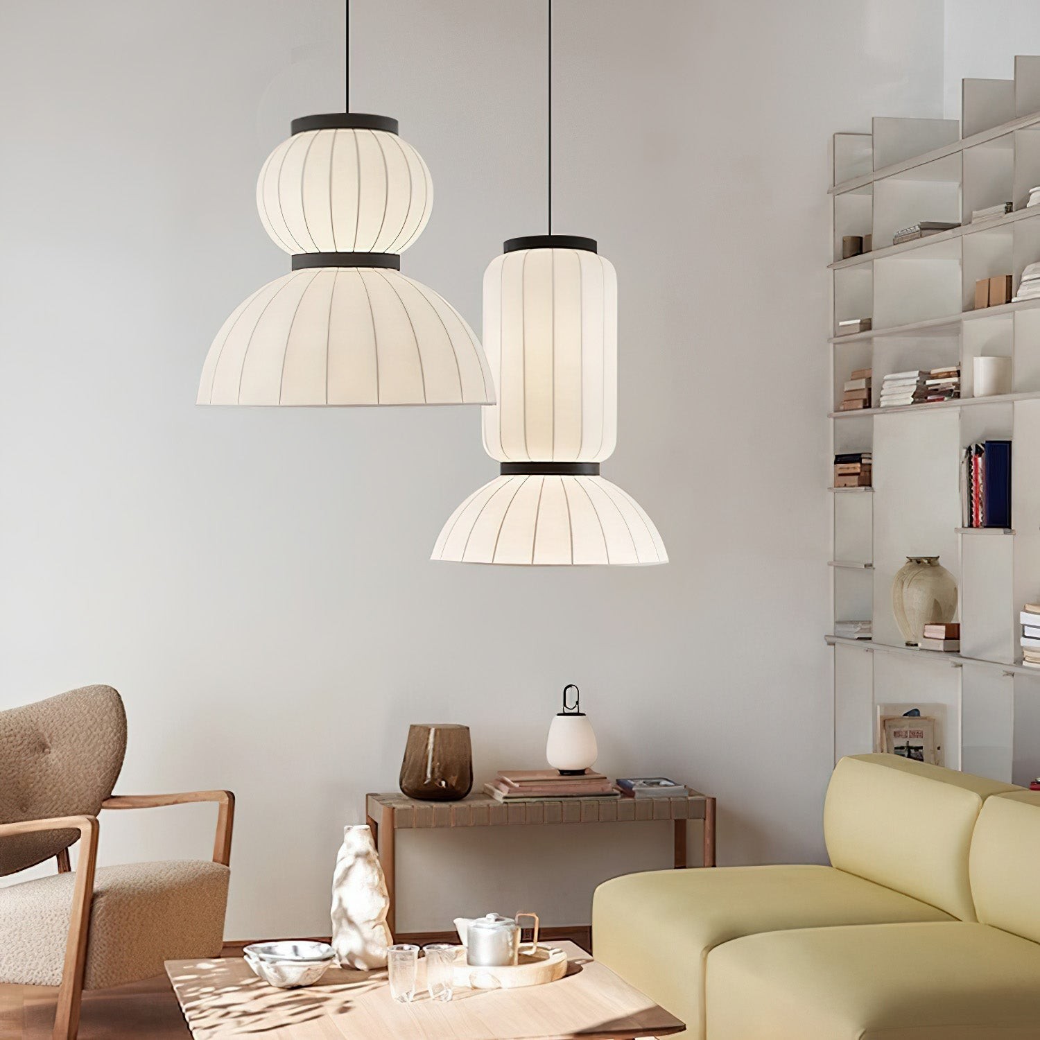 Mulberry Silk Lantern Pendant Light K532