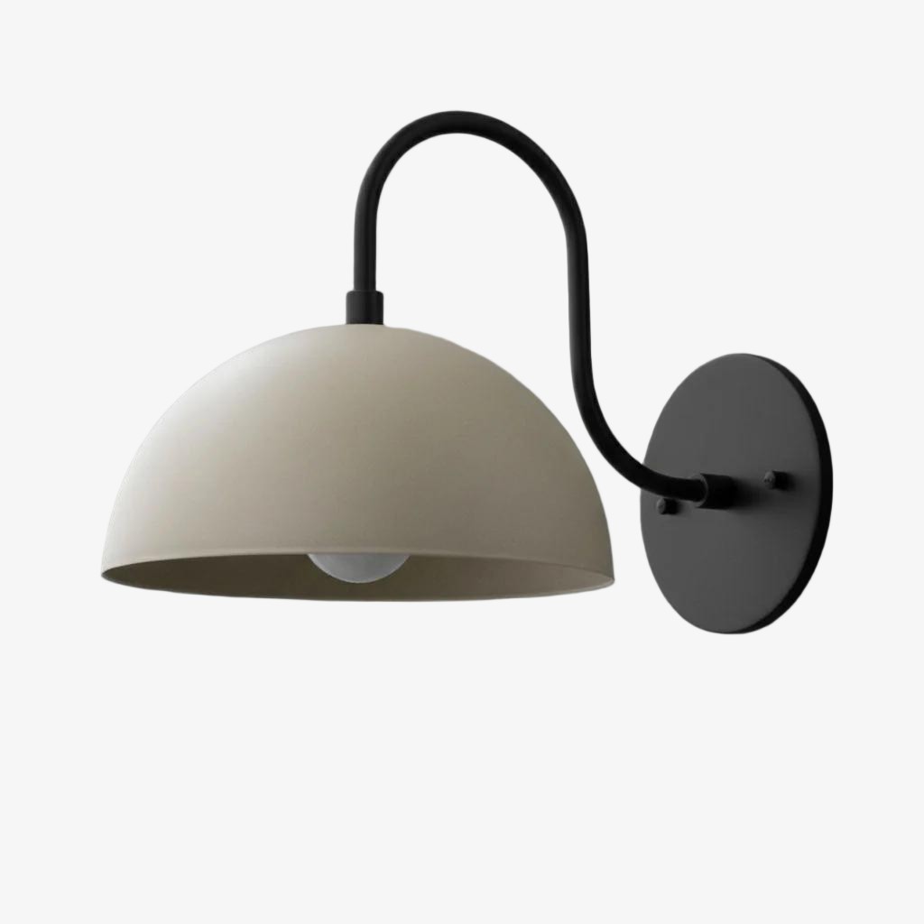 Curva Curved Dome Shade Wall Sconce – Mid-Century Modern Versatile Indoor Lighting K1542