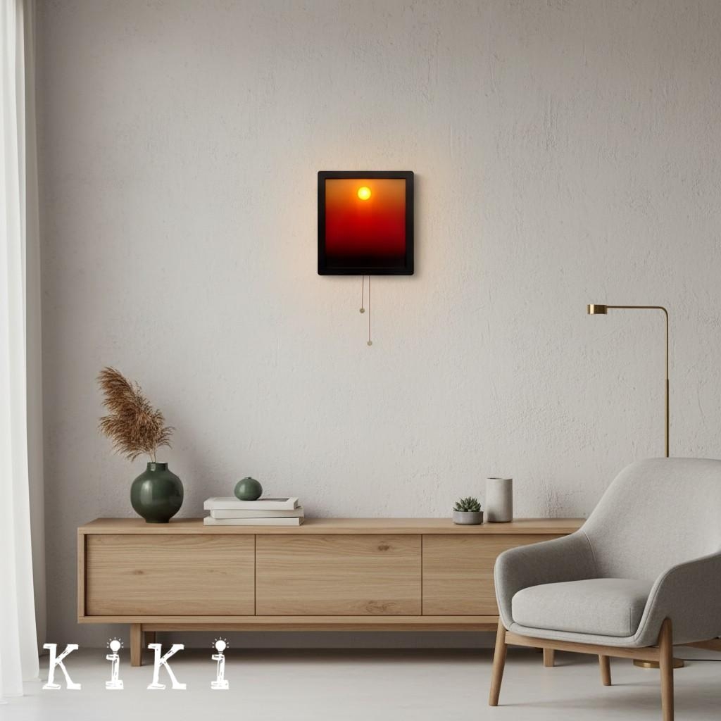 Afterglow Gradient Sunset Wall Lamp - Contemporary Acrylic Sconce for Living Room K2315