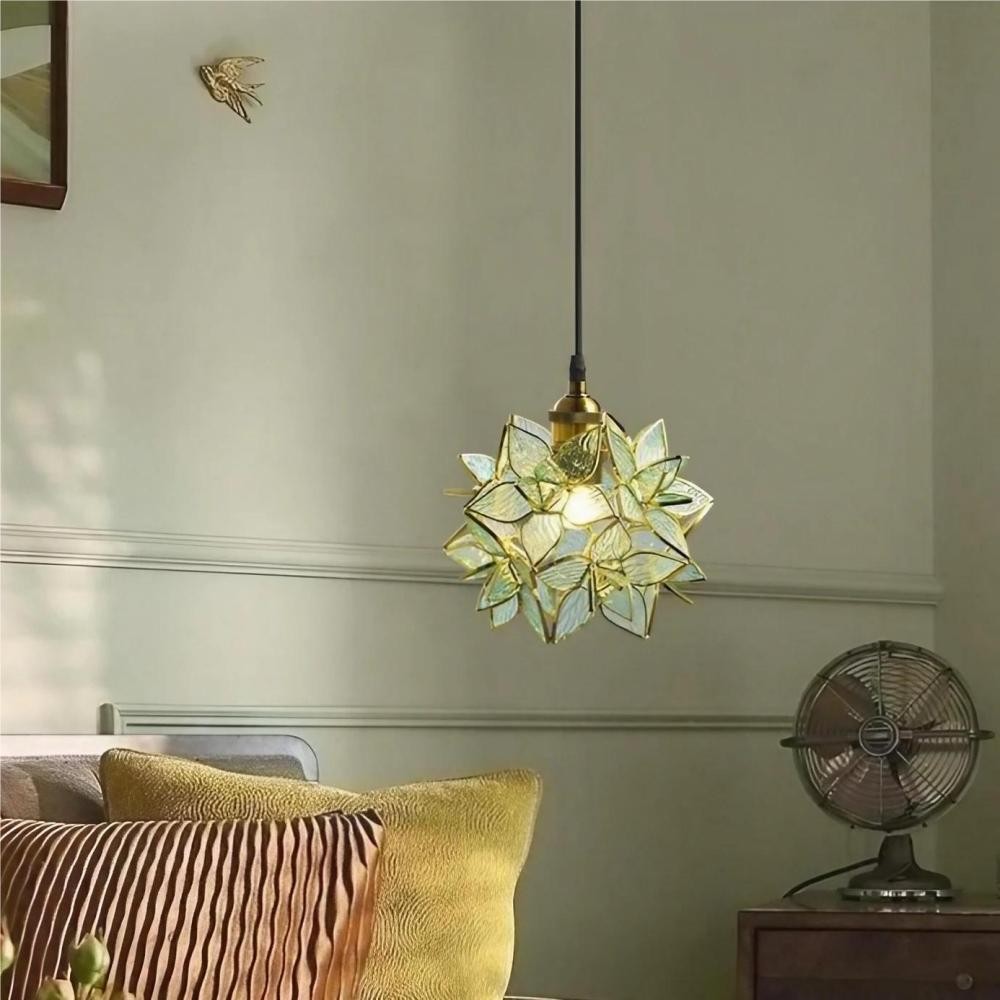 Decorative Hand Blown Flower Glass Pendant Light K29