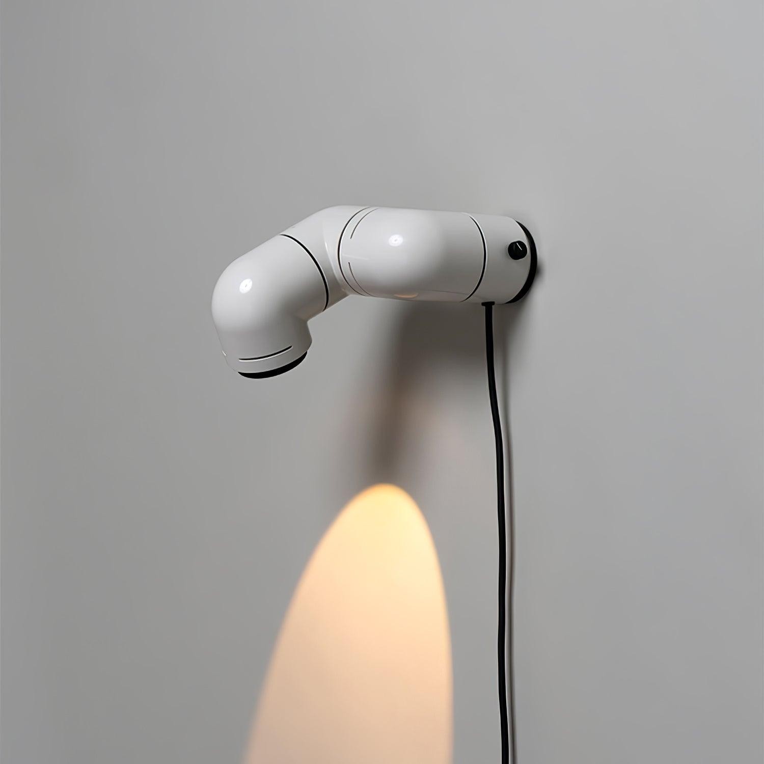 Red Tubular Table Lamp Suitable For Bedroom K686