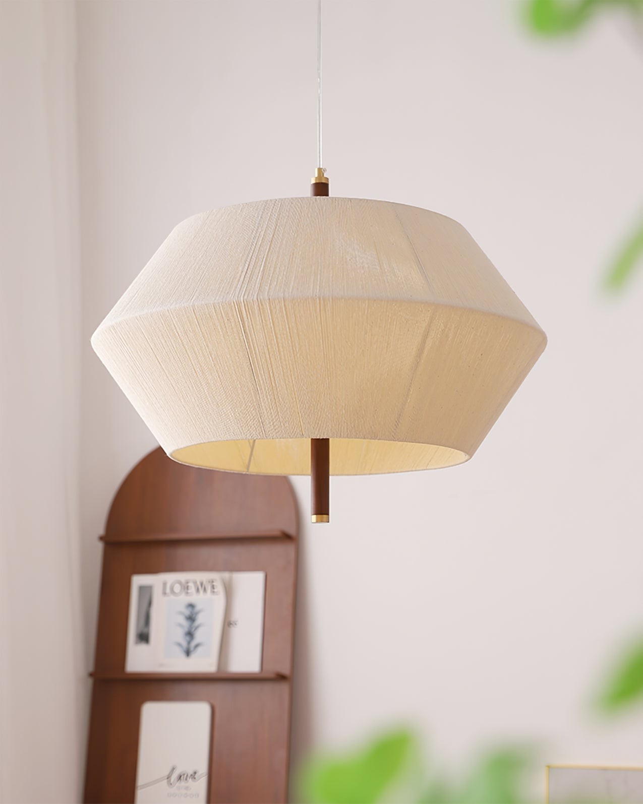 Japanese Wabi-Sabi Style Woven Fabric Pendant Lamp K709