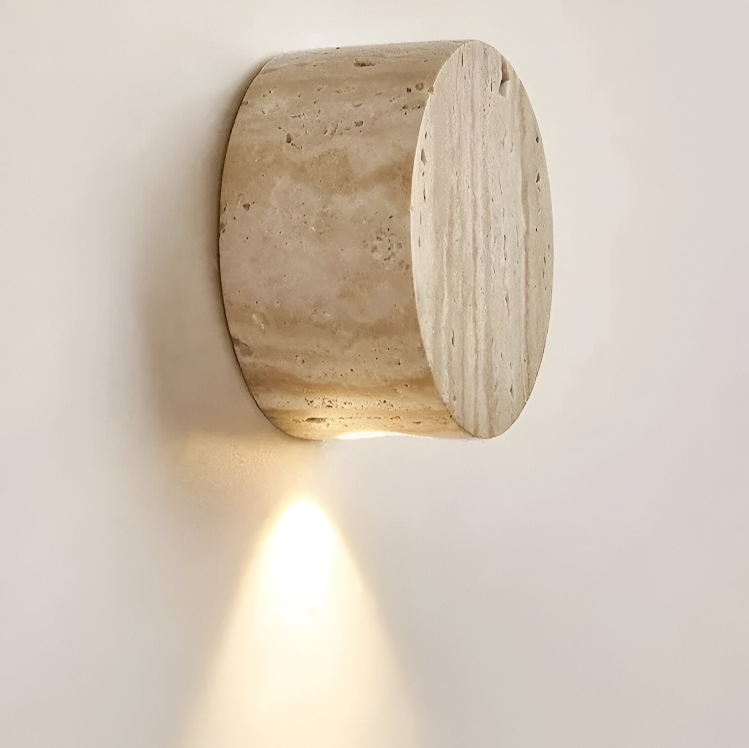 Japanese Wabi Sabi Natural Travertine Stone Wall Light D878
