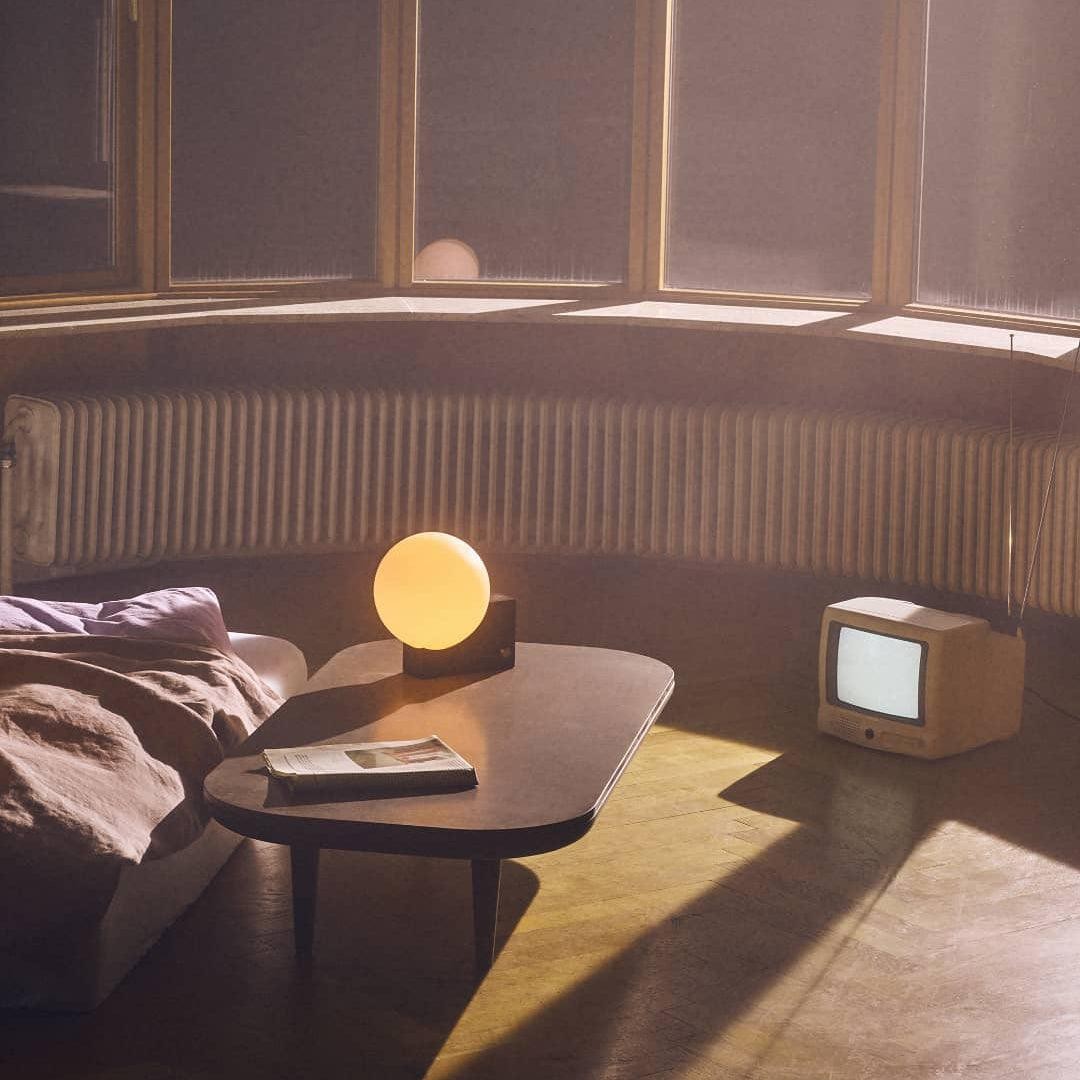 Geometric Lamp Base Glass Globe Table Lamp K399