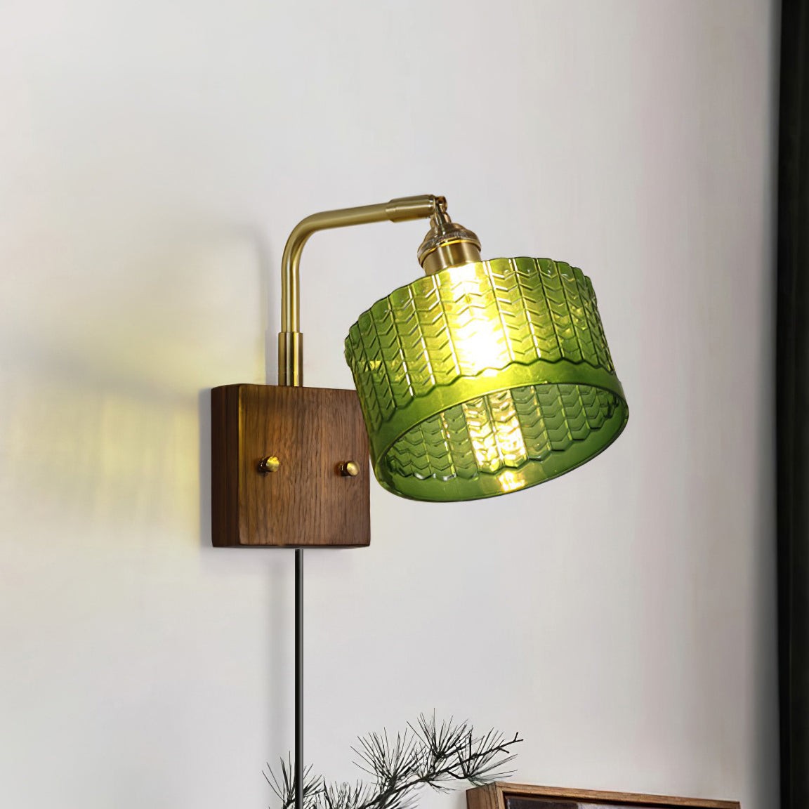 Vintage Plug In Wall Lamp for Bedroom K303