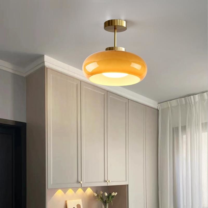 Bauhaus Style Vintage Glass Ceiling Light K72