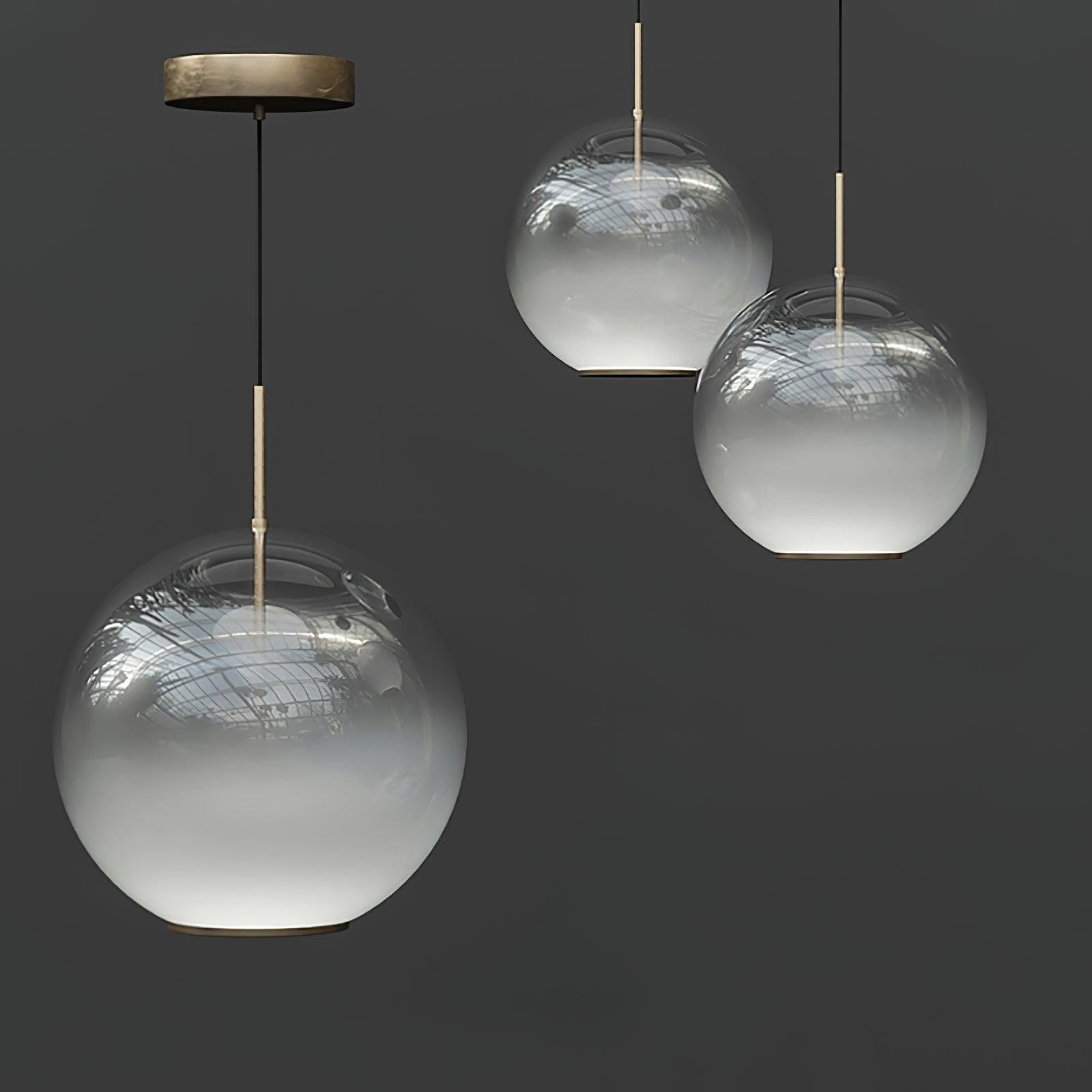 Simple Sphere Drop Gradient Glass Pendant Light K702