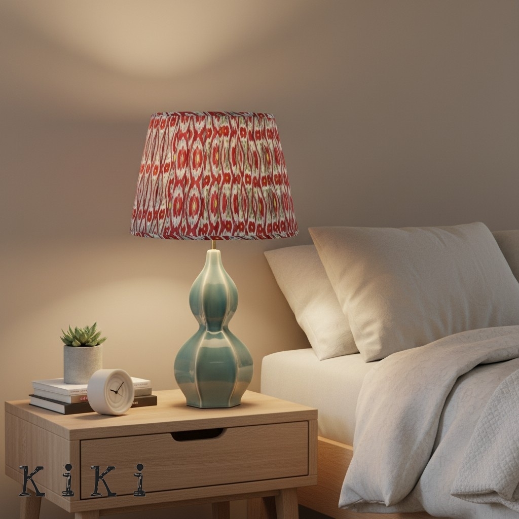 Thalune Coastal Modern Table Lamp with Textured Ceramic Design for Living Spaces K2170