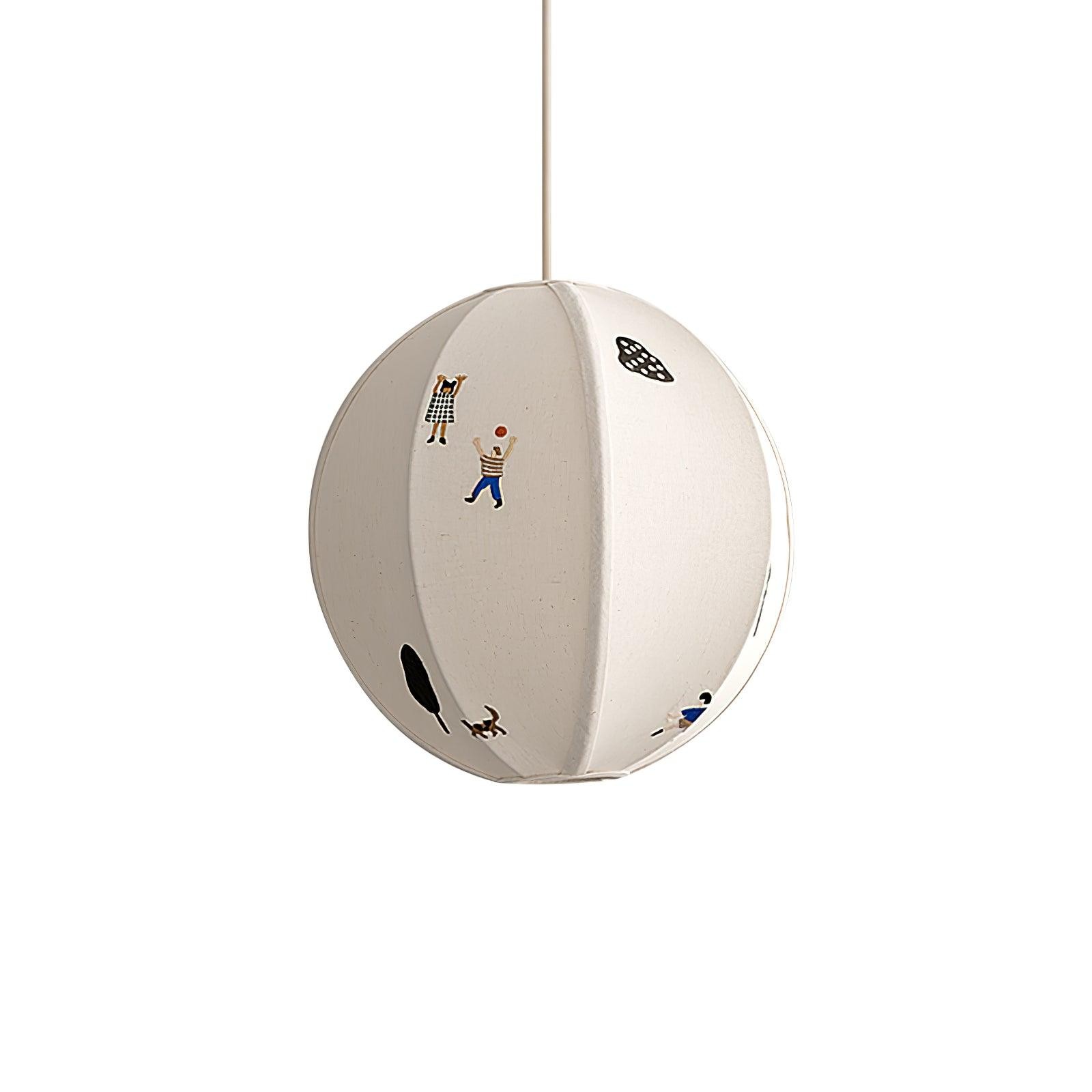 Park Embroidered Textile Pendant Lamp K576