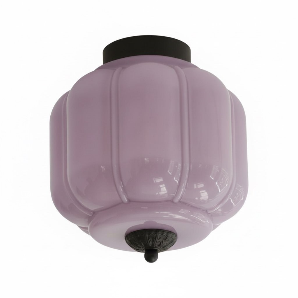 Eloise Vintage Lantern Style Ceiling Light – Elegant Glass Shade Fixture for Hallway K1137