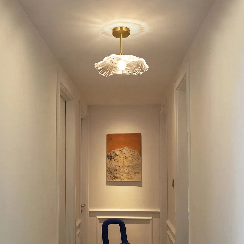 Lotus Retro Glass Ceiling Light K19