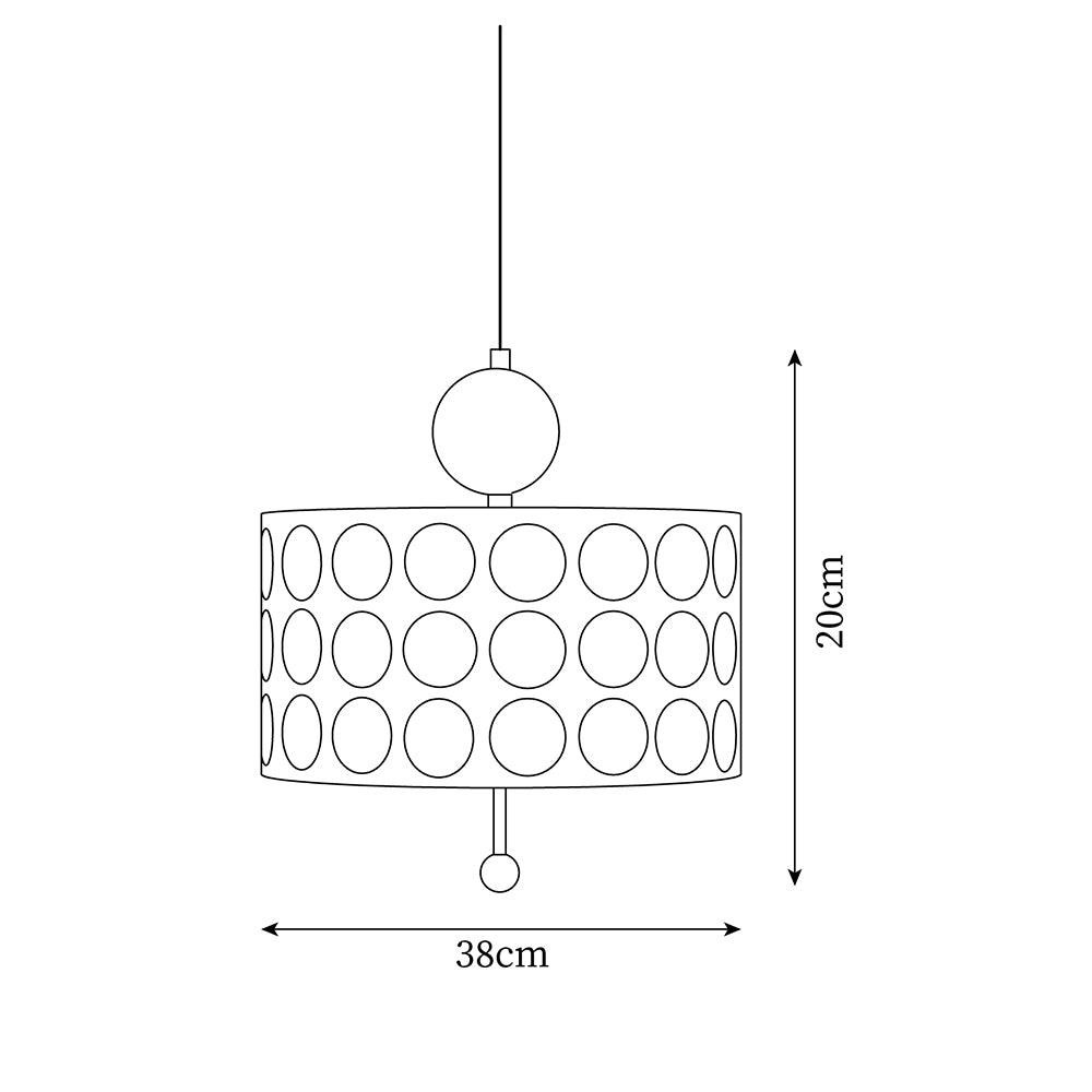 Dotrelia Lattice Pendant Lamp - Elegant Lighting for Living Room and Dining Area K356