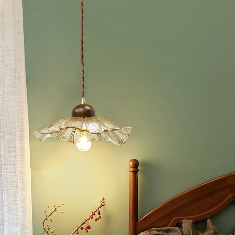 Scalloped Floral Pendant Lamp K1081