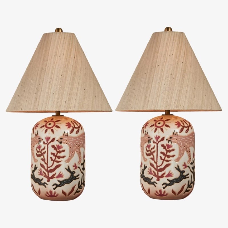 Ceruna Elegant Ceramic Table Light - Minimalist Style Lamp for Nightstand K1672
