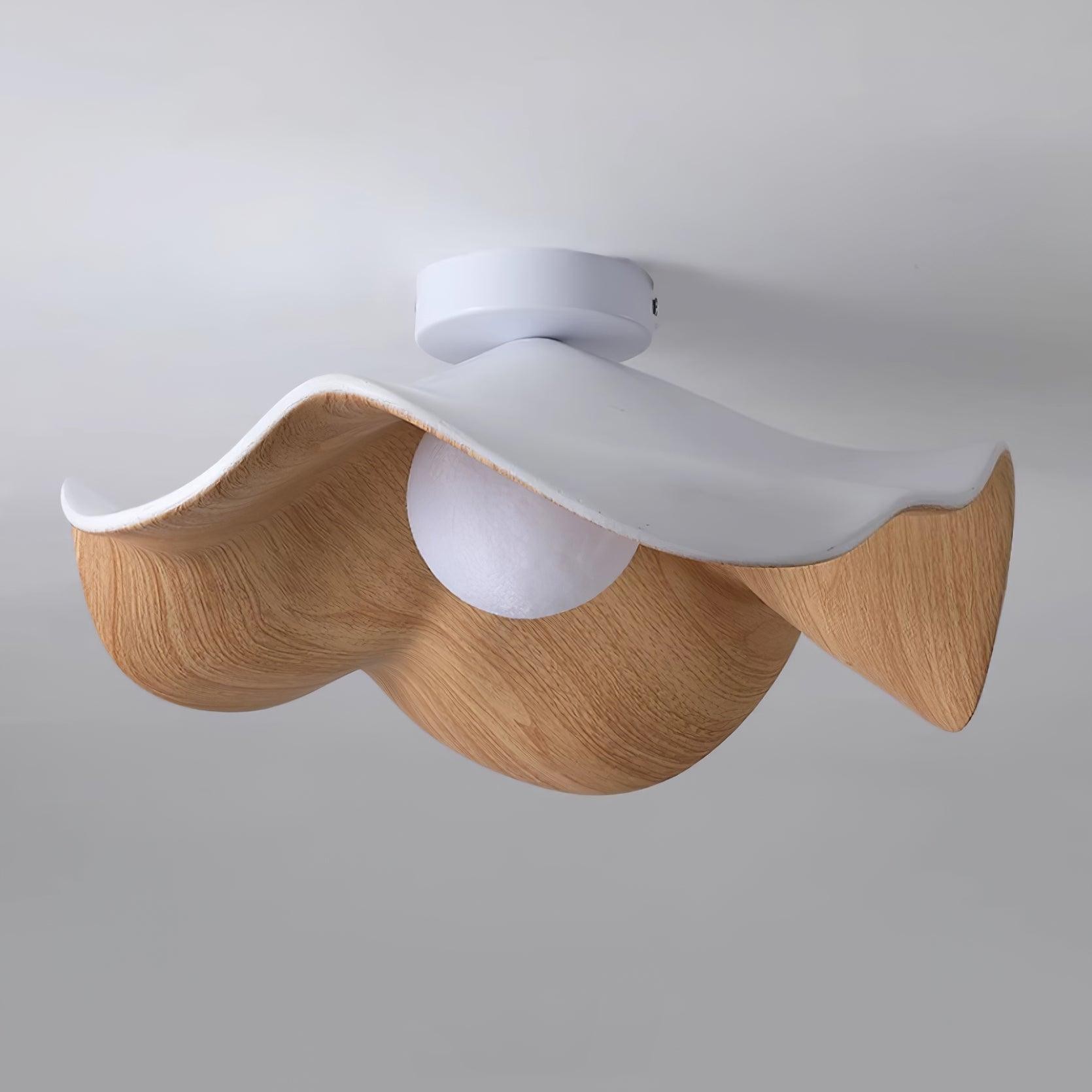 New Modern Simple Walnut Grain Ceiling Light K300