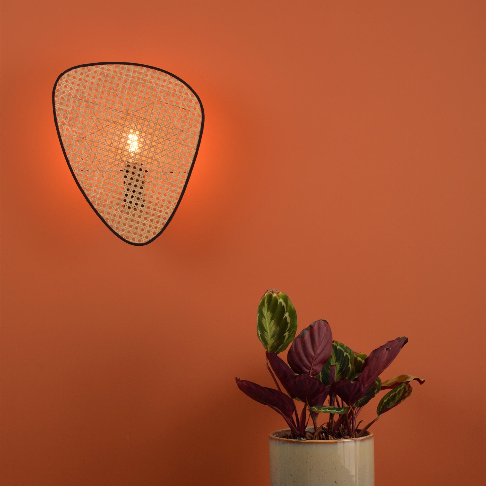 Screen Cannage Pendant Light - Boho Chic Wall Light for Dining Room