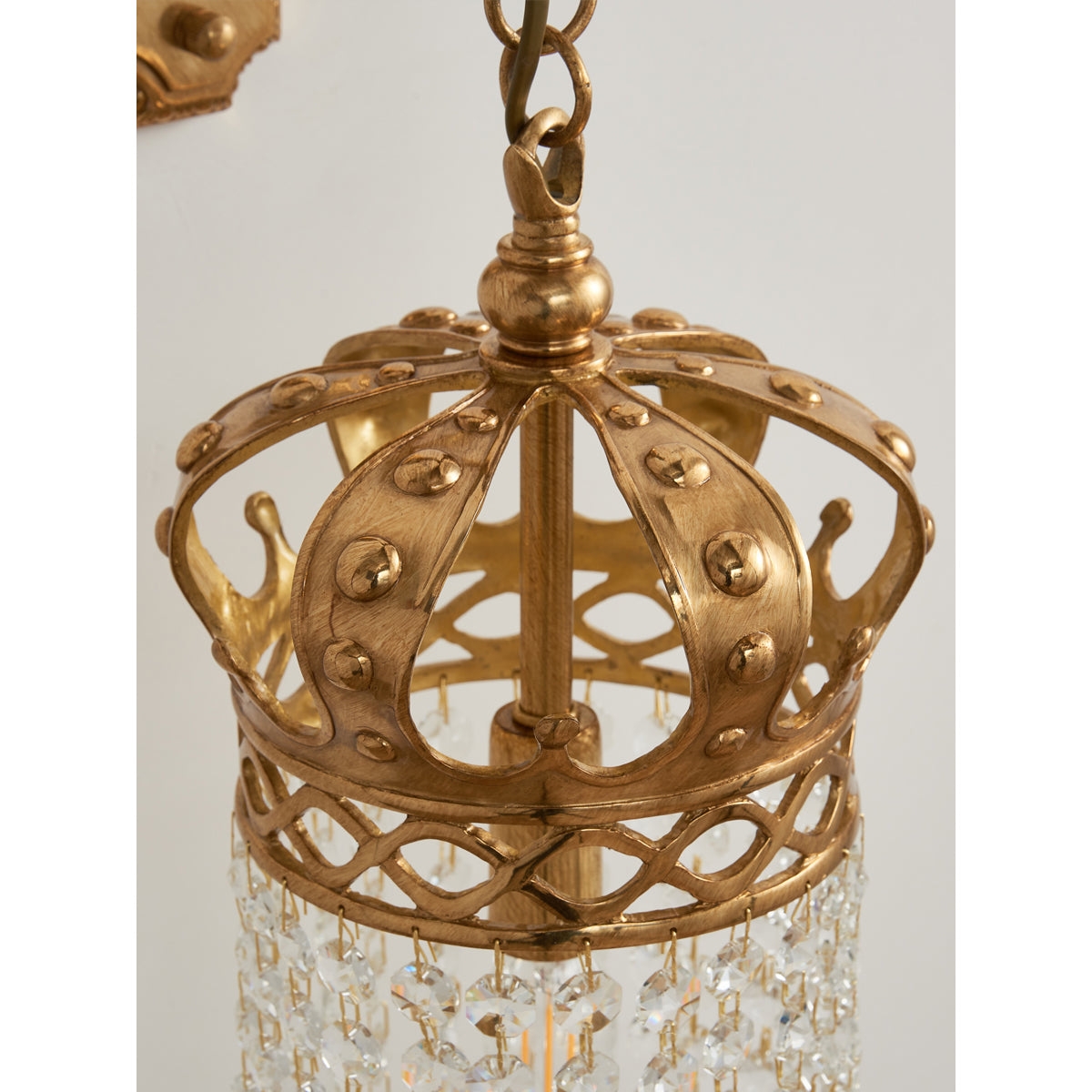 Timon Brass Crown Wall Lamp D745