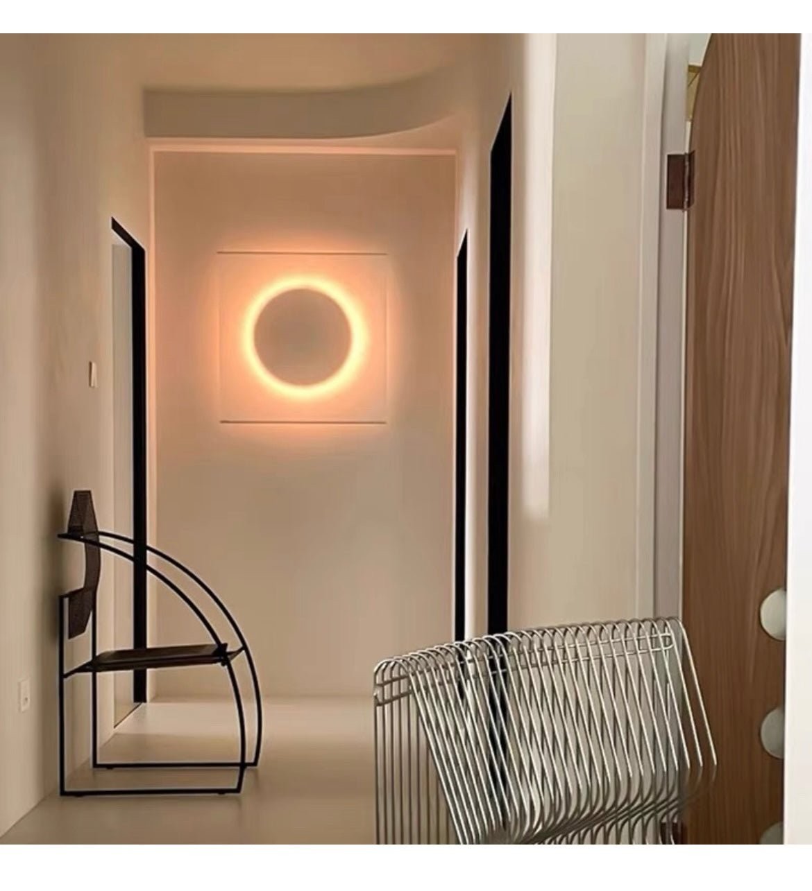 Modern Simple Plug-In Round Wall Lamp K867