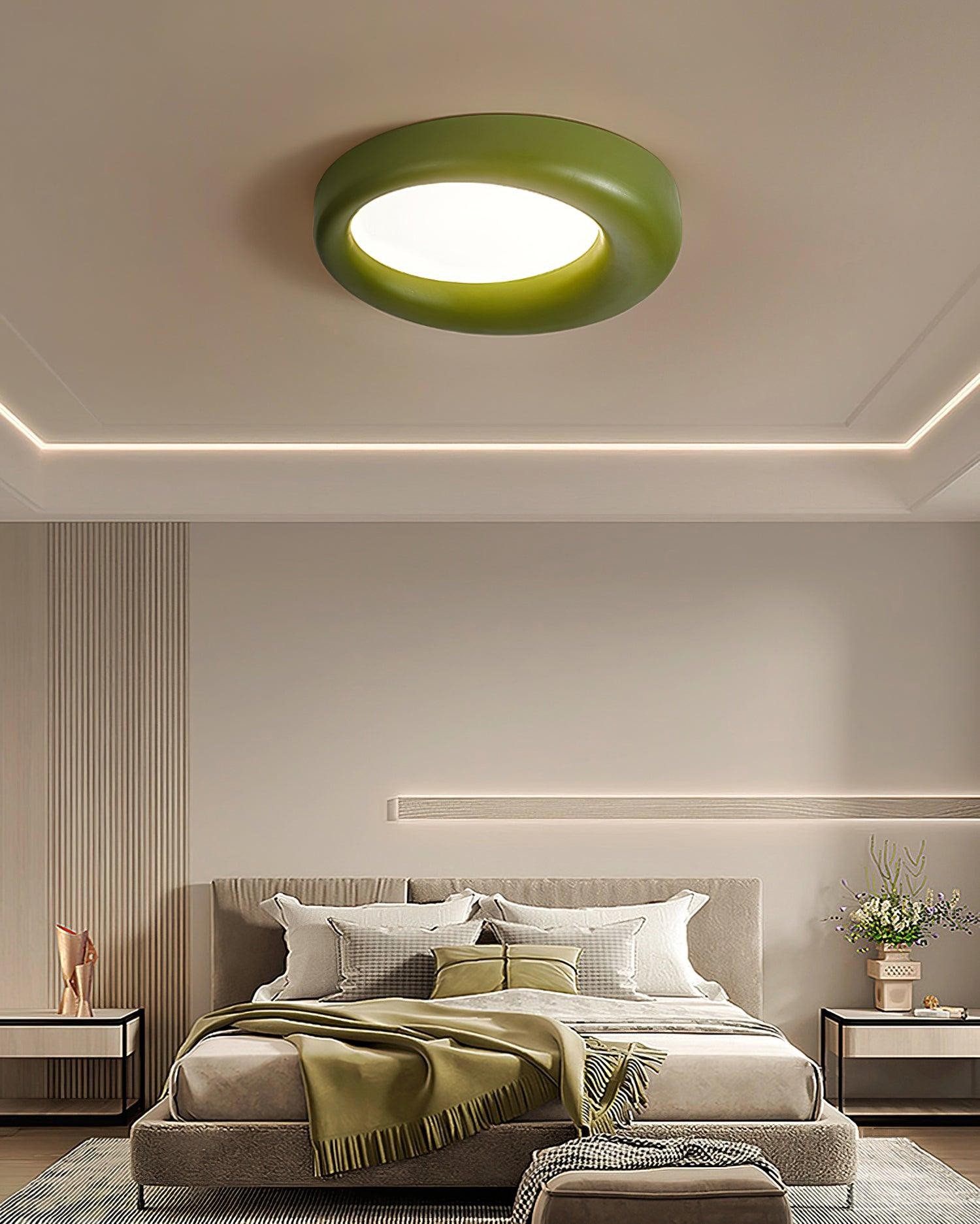 Center Offset Concentric Circle Acrylic Ceiling Lamp K2372