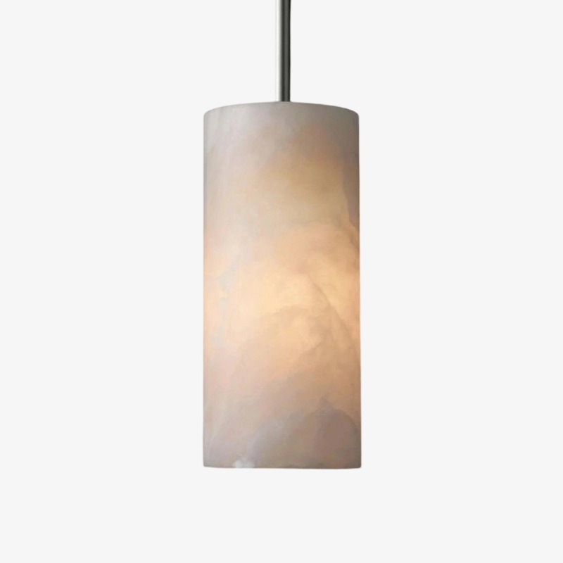 Alabresca Mid Century Alabaster Pendant Light - Multi Heads Hanging Lamp for Kitchen Island K2317