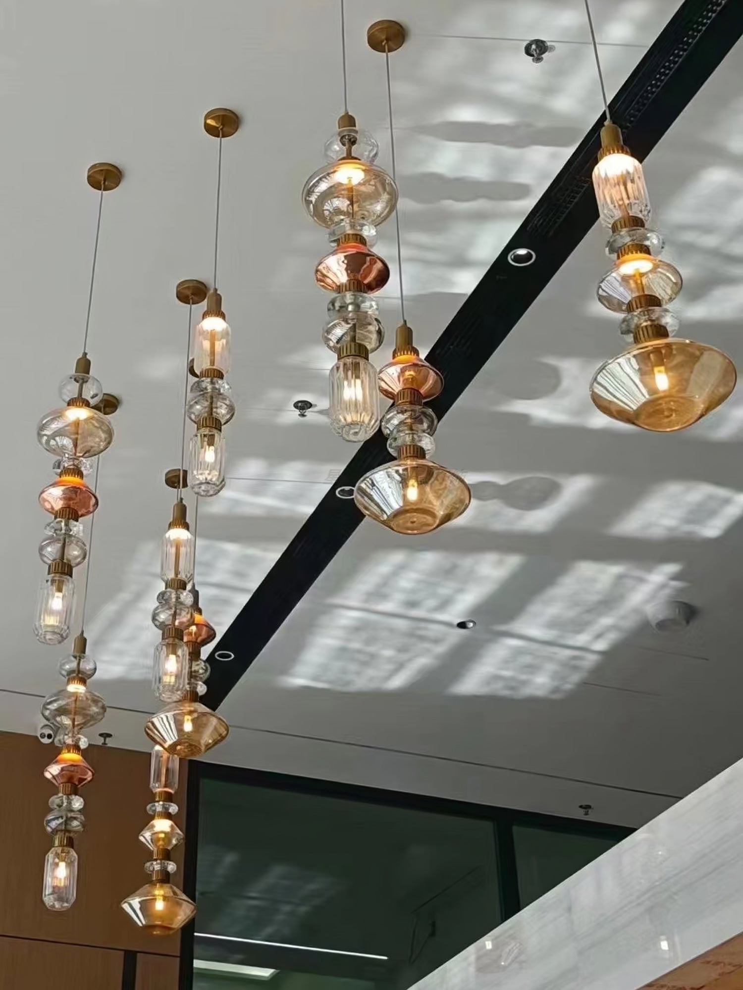 Modern Elegant Ballet Glass Pendant Light K904