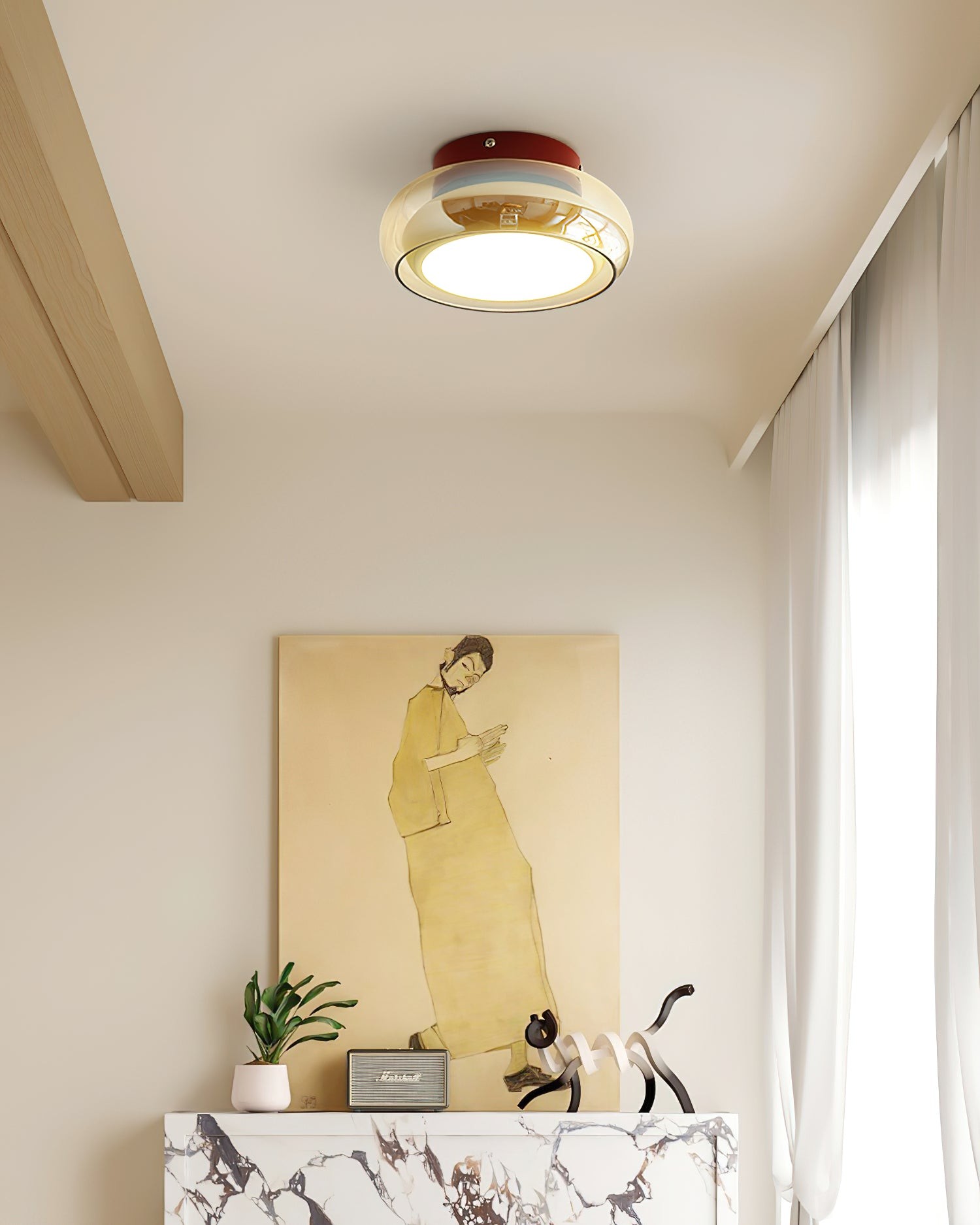 Atmospheric Simple Double Disc Ceiling Light K644