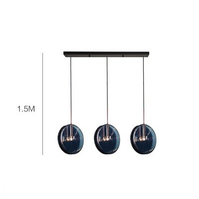 Dark Blue Glass Pendant Lamp