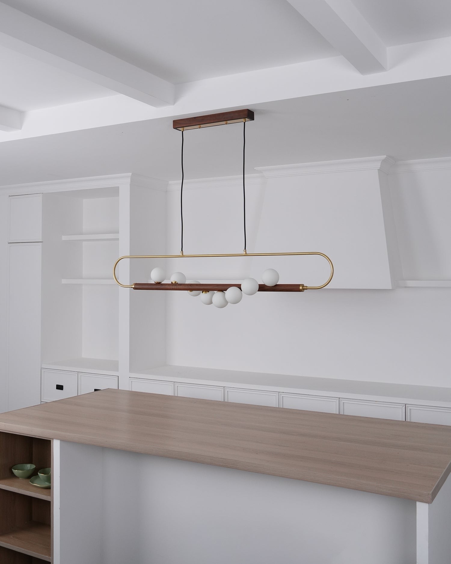 Modern Walnut Simple Chandelier K522