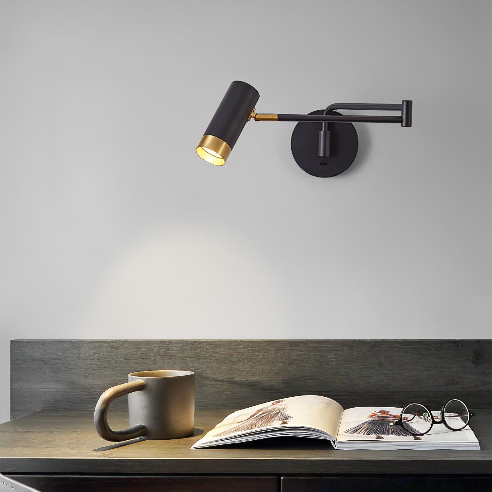 Modern Industrial Telescopic Revolving Adjustable Swing Arm Wall Lamp K627