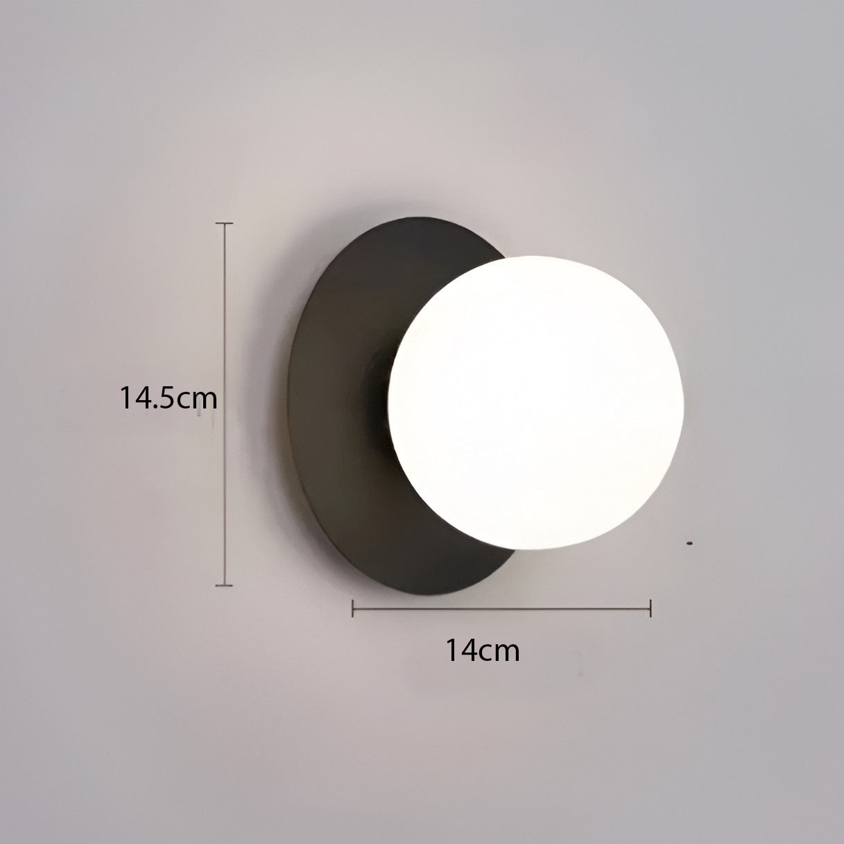 Brilliant Dawn Modern Glass Wall Lamp D800
