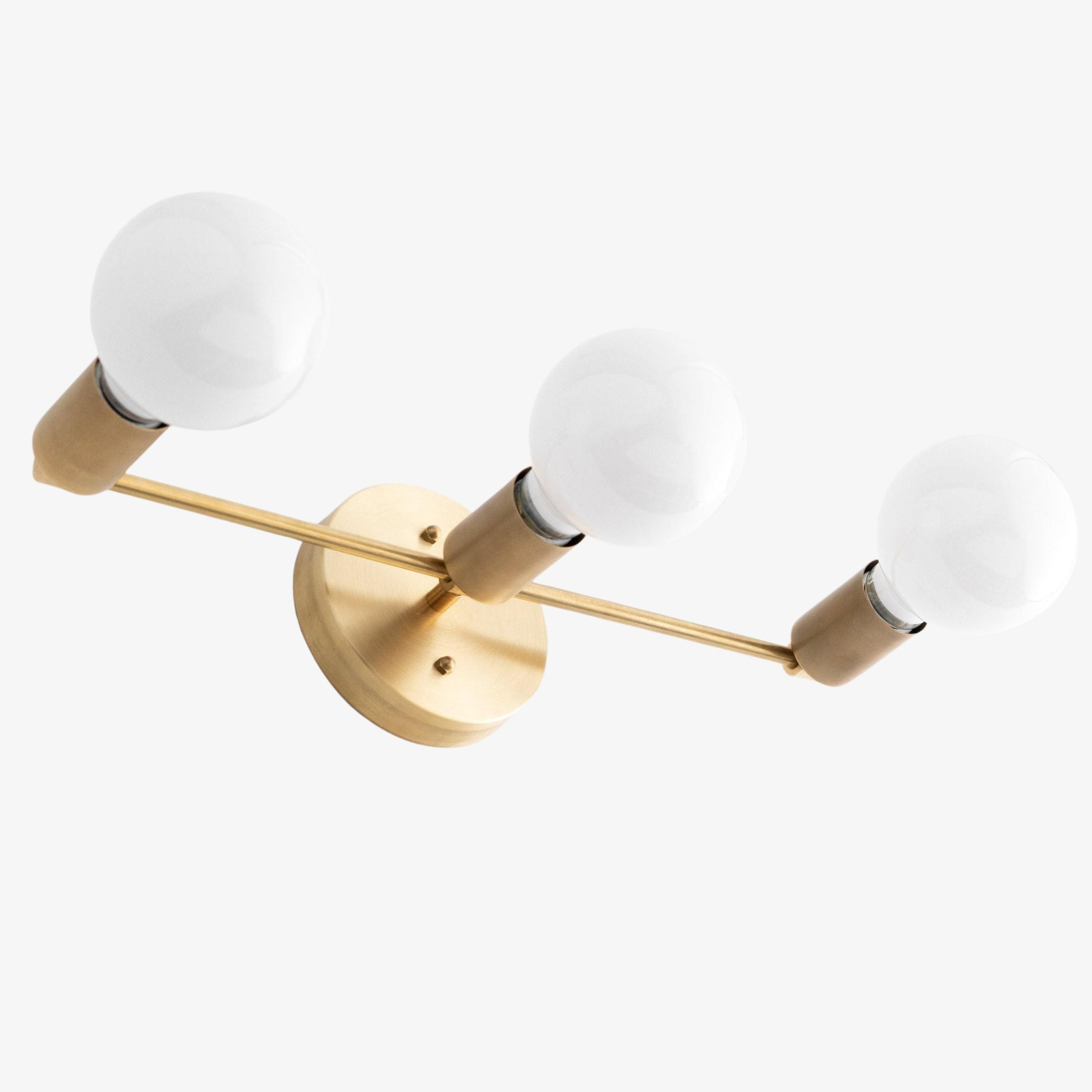 Glorica Glass Mid Century Modern Vanity Light - 3 Light Wall Fixture K1548