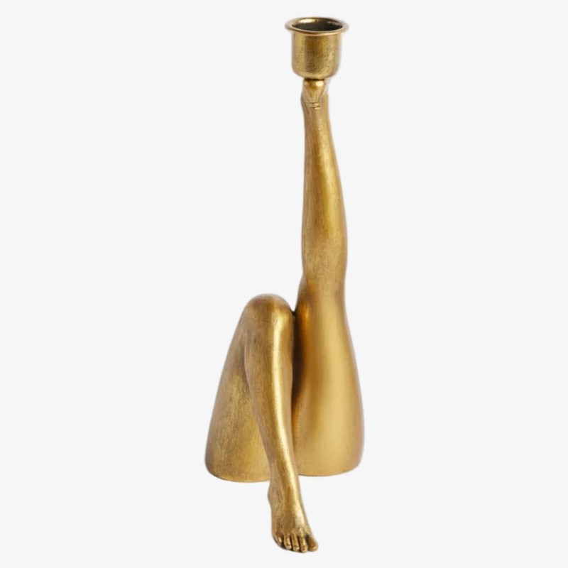 Kickra Sexy Legs Candle Holder - Modern Metal Base for Dining Table and Home Decor K2221
