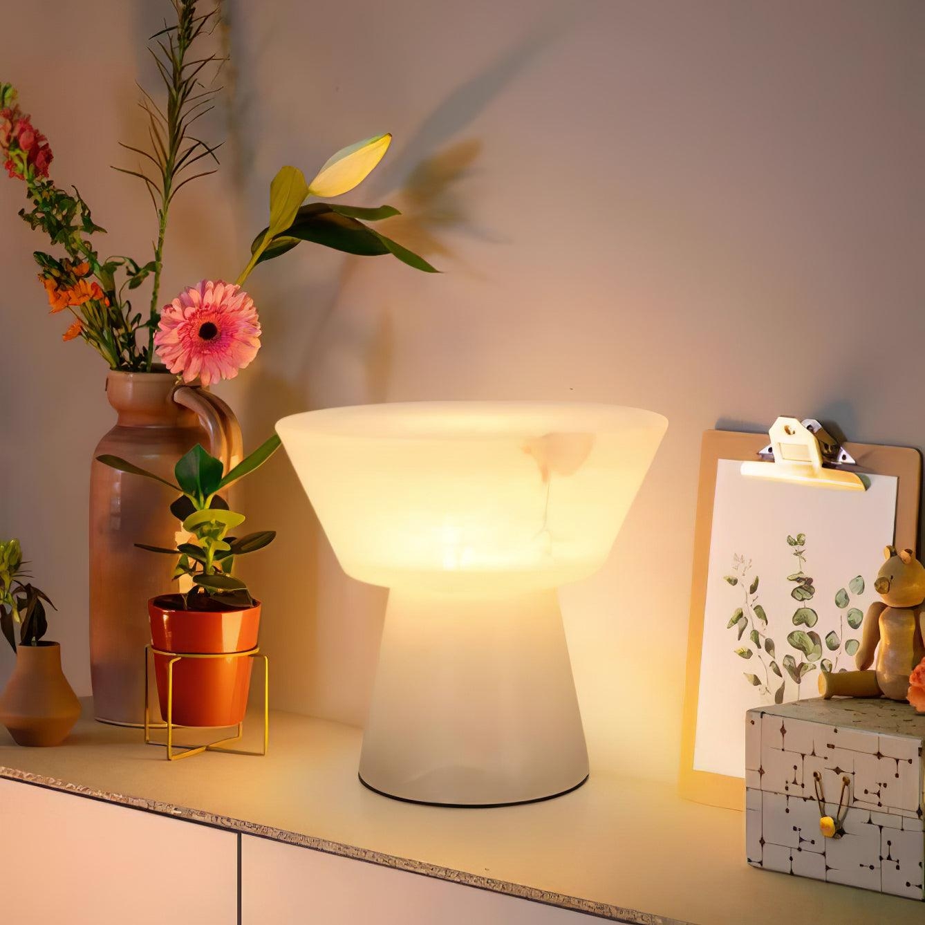 Beta Marble Alabaster Table Lamp D386