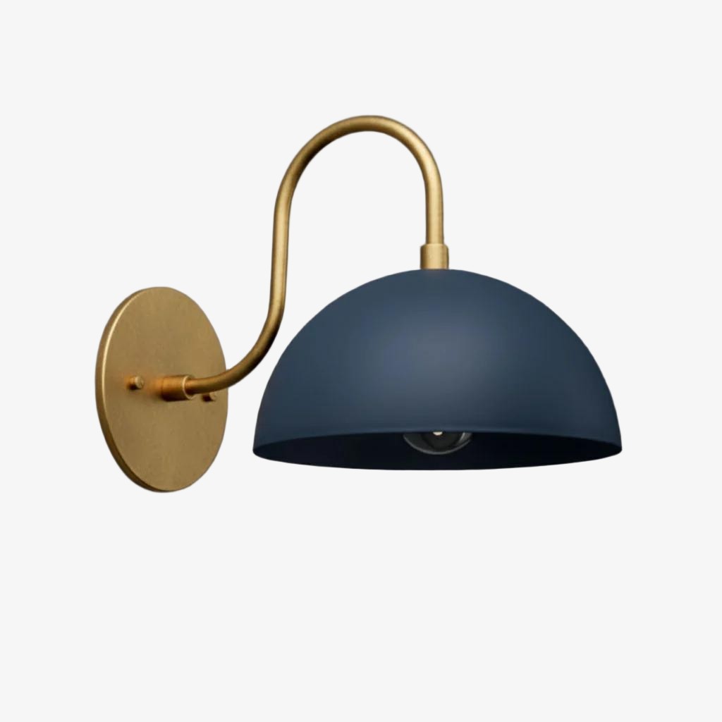 Curva Curved Dome Shade Wall Sconce – Mid-Century Modern Versatile Indoor Lighting K1542