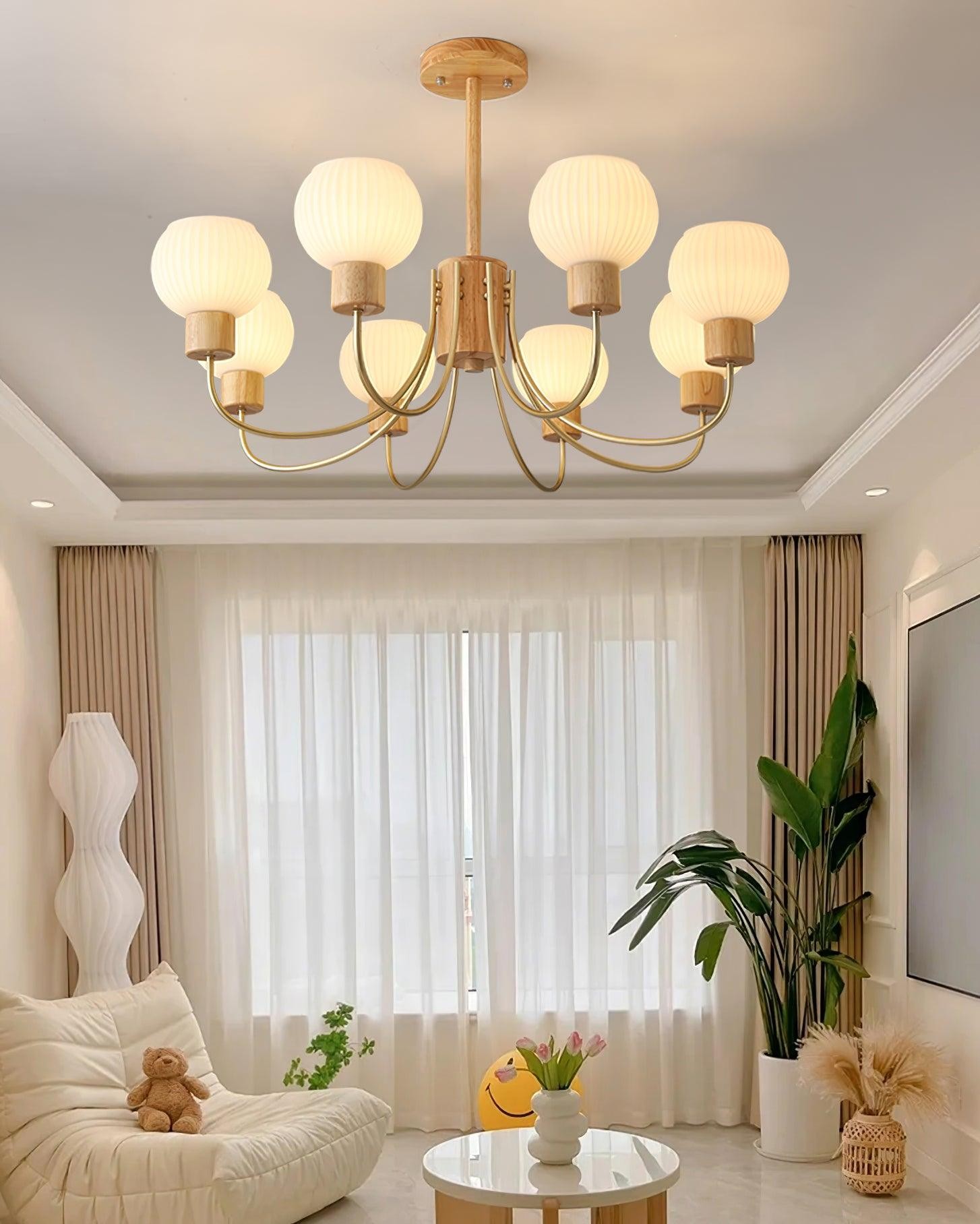 Wabi-sabi Wooden Chandelier K354