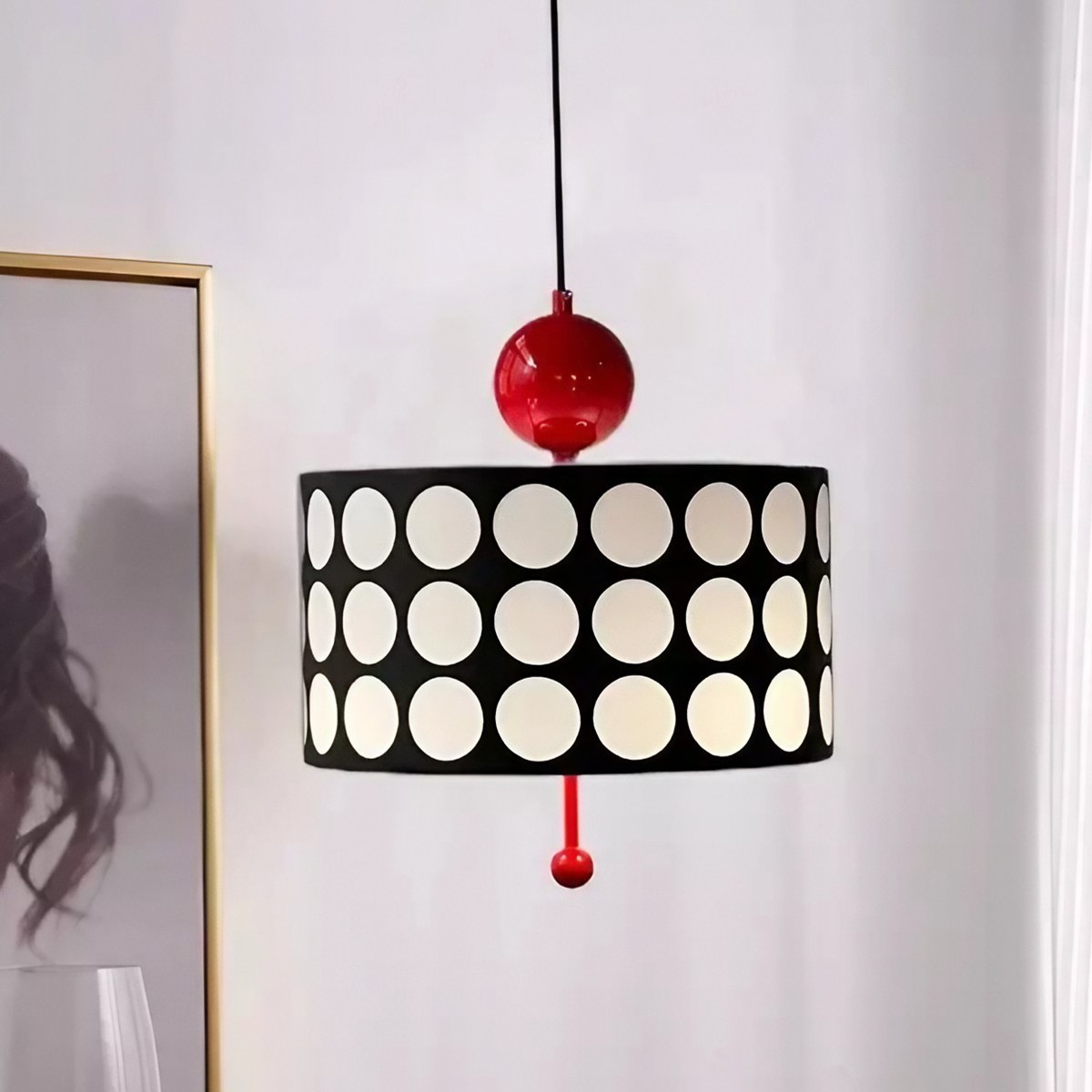 Dotrelia Lattice Pendant Lamp - Elegant Lighting for Living Room and Dining Area K356