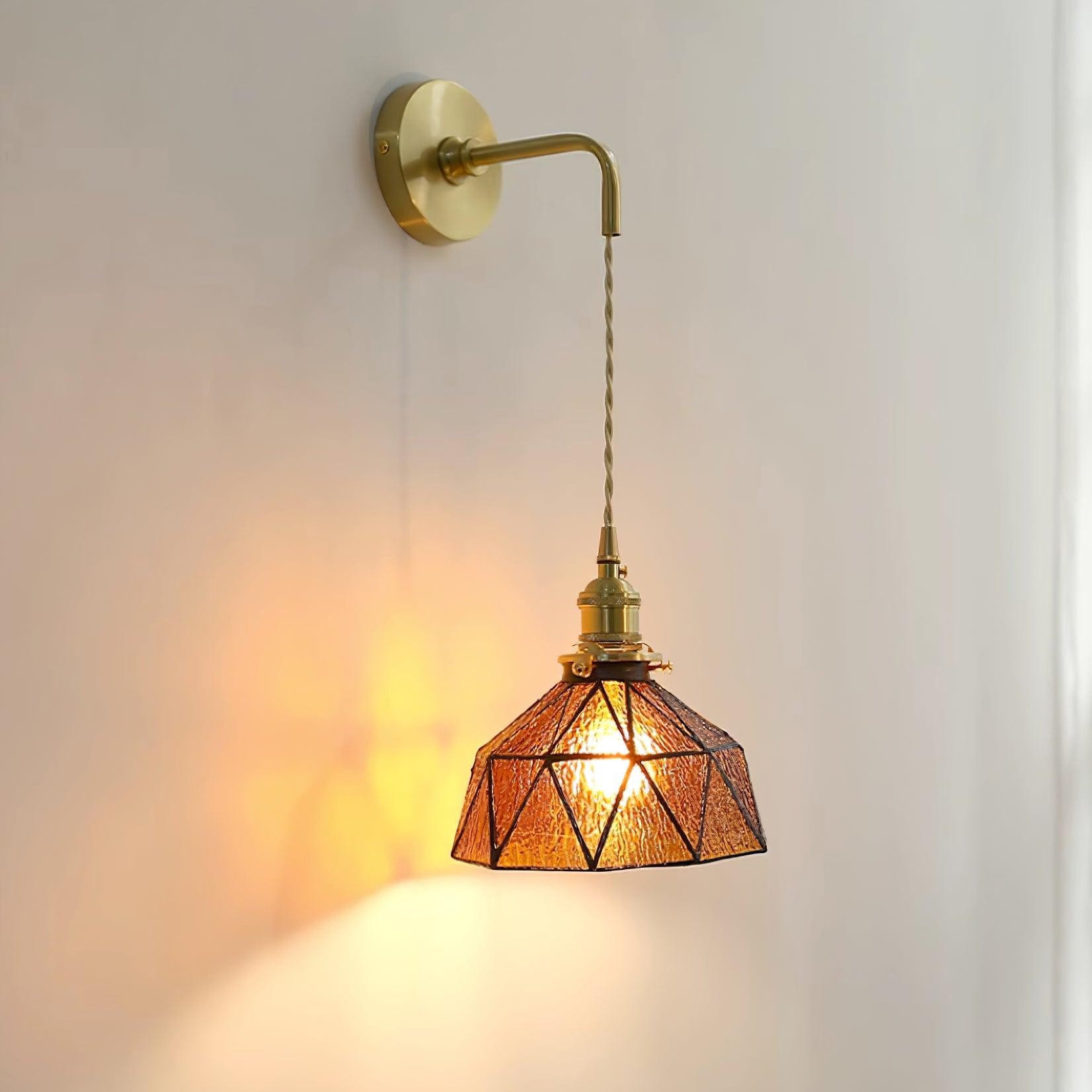 Retro Pastoral Glass Wall Lamp K626