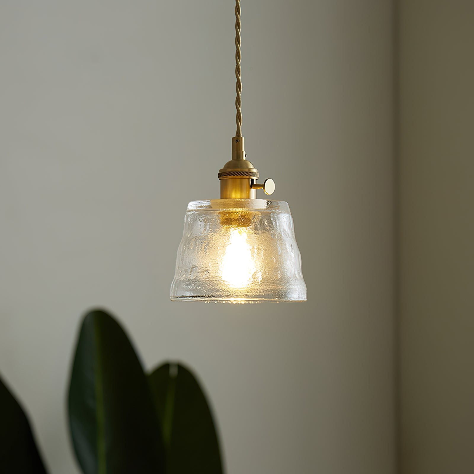 Retro Small Cup Glass Pendant Lamp K305