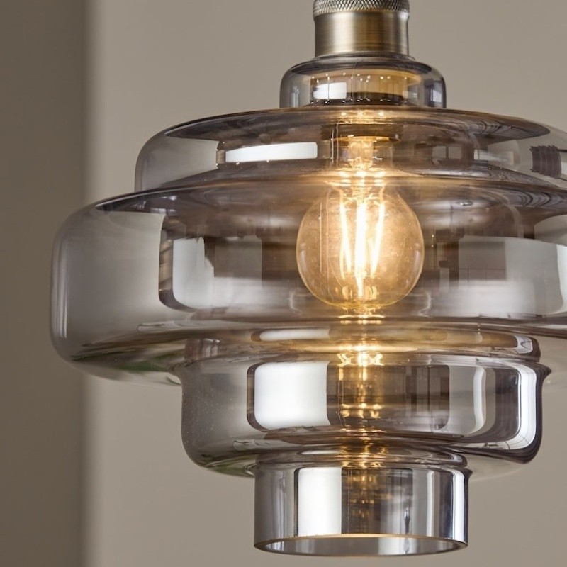 Koloro Bauhaus Glass Pendant Light – Mid-Century Inspired Design for Dining Area or Kitchen K1122
