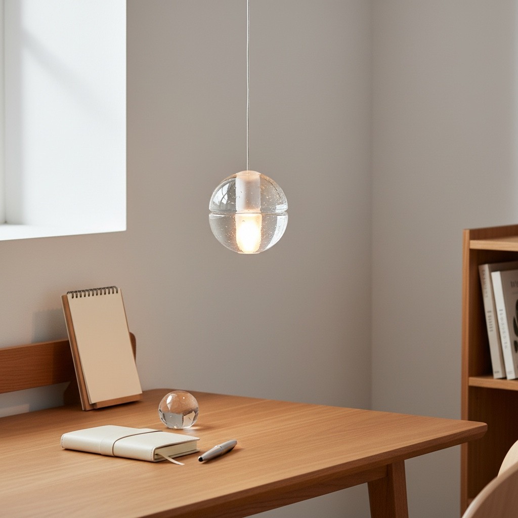 Lorivo Decorative Crystal Sphere Pendant Light Starry Visual for Lounge Areas K2242