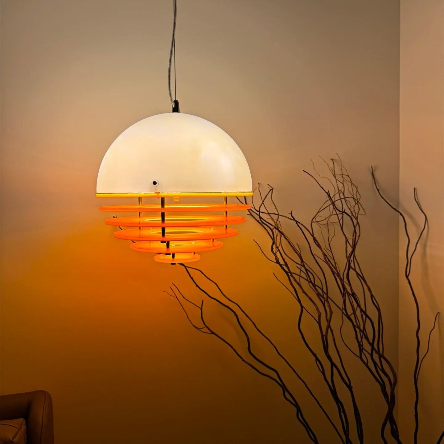 Afterglow Layered Acrylic Bauhaus Sunset Pendant Light - Ambient Pendant Light for Living Area K889