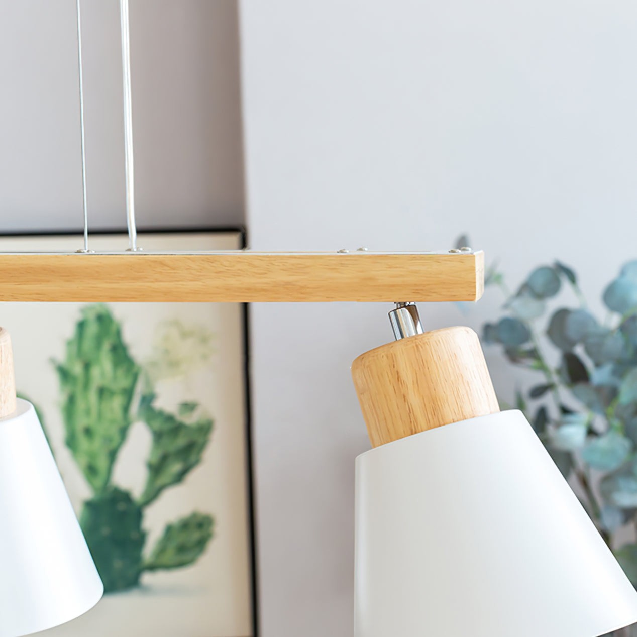 Cone Wood Chandelier K1001