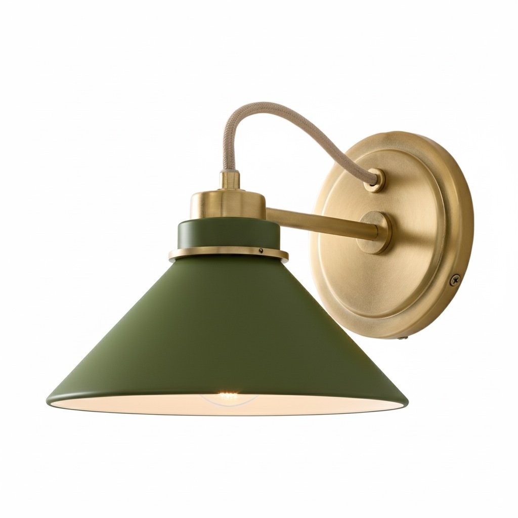 Aurenza Farmhouse Wall Sconce – Metal Or Glass Lighting for Entrance or Bedroom K1140