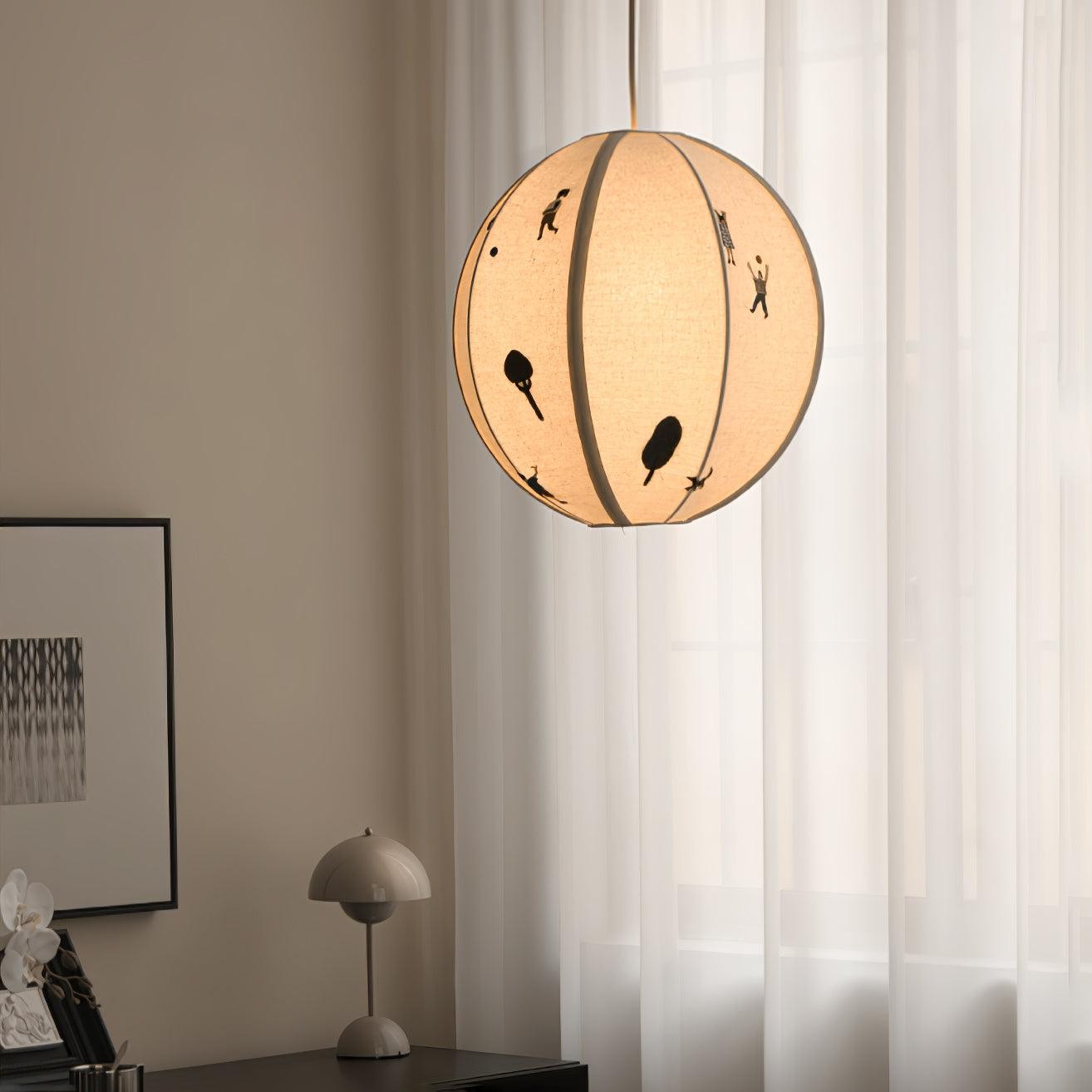 Park Embroidered Textile Pendant Lamp K576