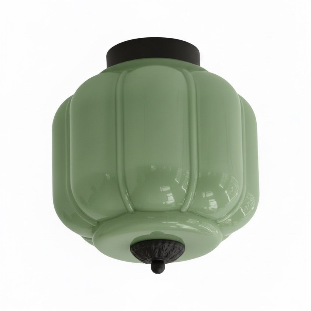 Eloise Vintage Lantern Style Ceiling Light – Elegant Glass Shade Fixture for Hallway K1137